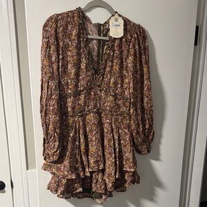 Altar'd State Multicolor Floral Romper